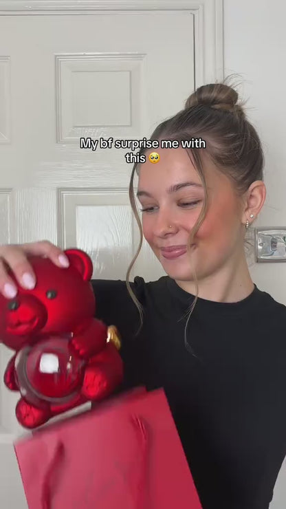 Eternal Rose Teddy Bear Jewellery Box